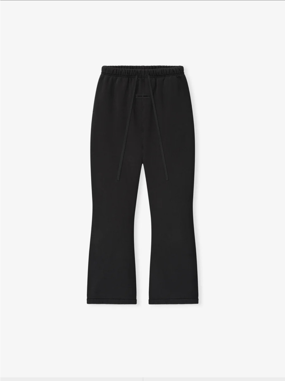 Fear of God WOMENS HEAVY FLEECE FLARE SWEATPANT - VINTAGE BLACK / L NWT